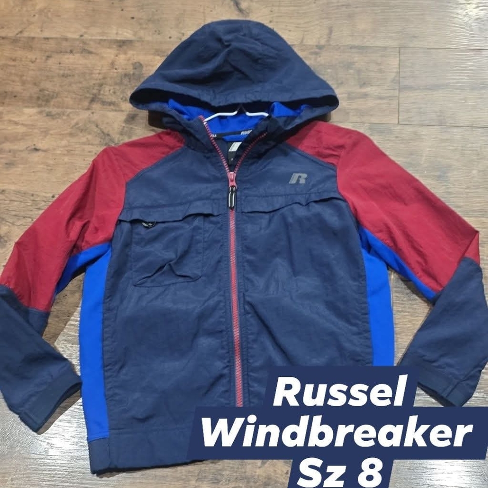 Russel boys windbreaker jacket sz 8